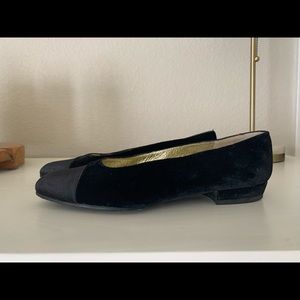 Chanel flats with slight heel